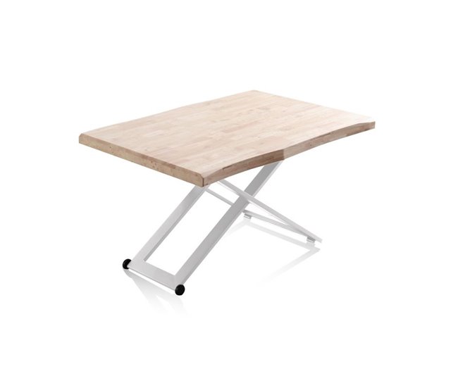 Mesa de centro elevable Lada Fit 80x120 Blanco