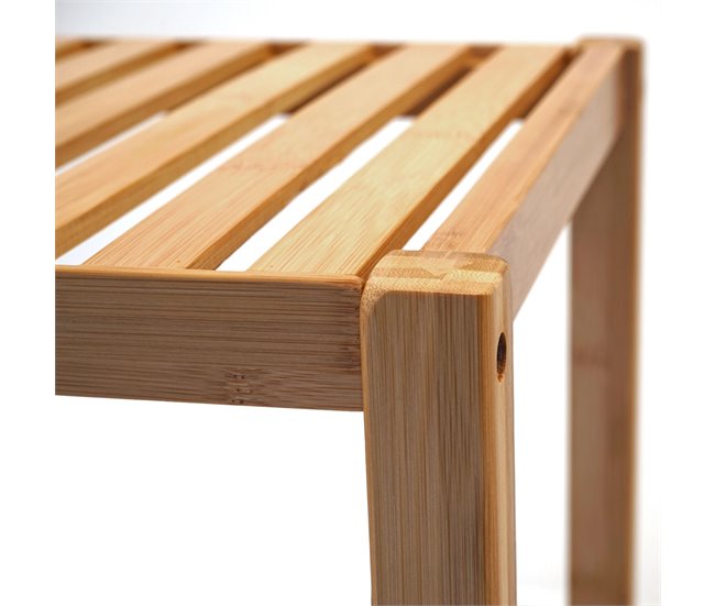 Estante de almacenamiento de baño de bambú 5 niveles SDB04025 Marron Claro