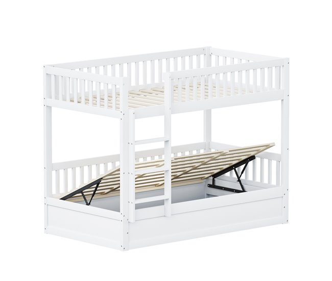 Cama litera 95x205 Blanco