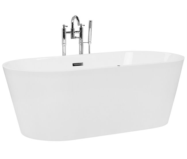 Beliani Bañera de interior HAVANA Blanco