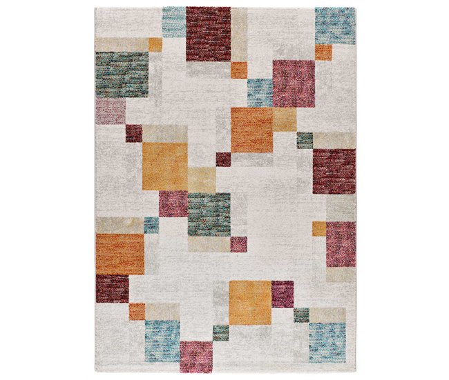 Alfombra geométrica EIDER - ATTICGO 80x150 Multicolor