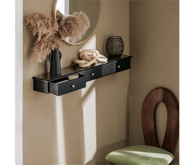 Estante de Pared con 3 Cajones SoBuy FRG43-L-HG 93 Gris