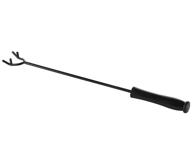 Beliani Fogón de madera YATE Negro