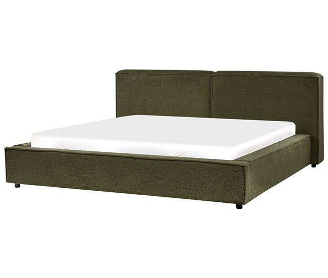 Beliani Cama Bouclé LINARDS 230x242 Blanco