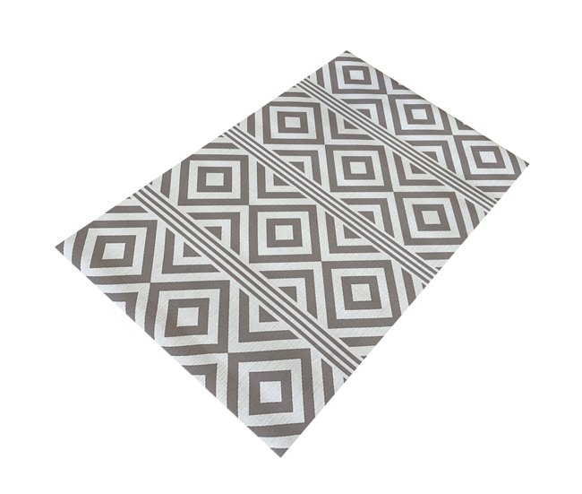 Acomoda Textil – Alfombra Vinílica Hidráulica para Hogar. 120x180 Beige