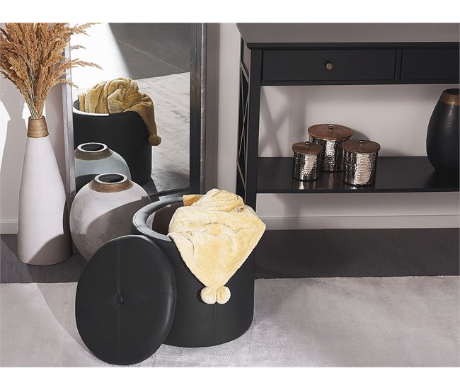 Puf Moderno MARYLAND Beliani Negro