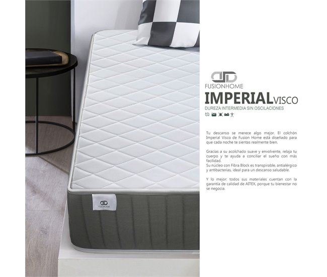 Colchón Viscoelástico Imperial Visco Doble Cara 