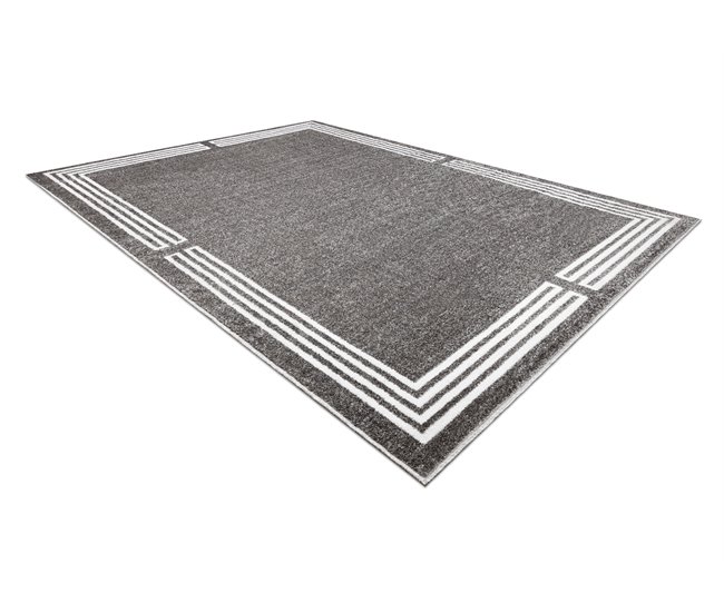 Alfombra MATEO Moderna marco estructural 200x290 Gris