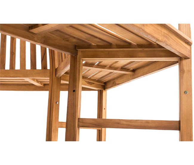 Banco de jardín - Kenna - Madera 200x100 Marron