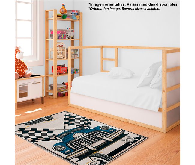 Alfombra De 100 X 150Cm 150x100 Azul