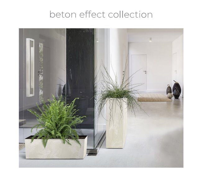 Jardinera Para Balcón Urbi Case Beton Effect Gris