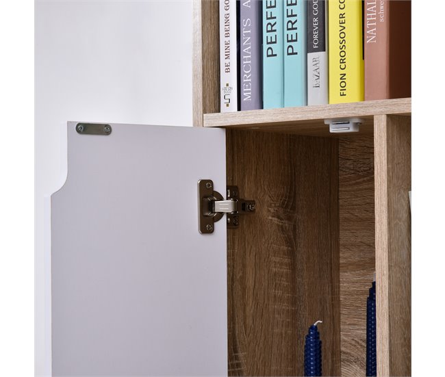 Aparador Alto Melamina de Madera HOMCOM 60 Blanco