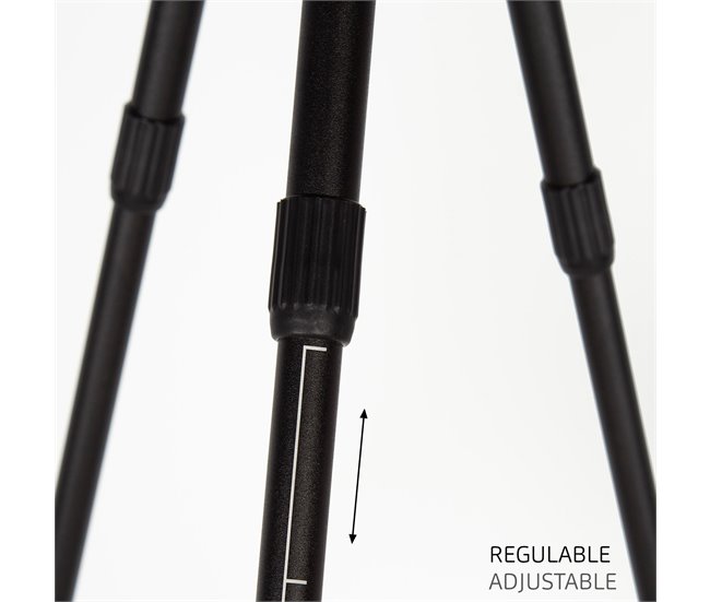 Aktive mesa plegable de camping redonda ligera y compacta Negro