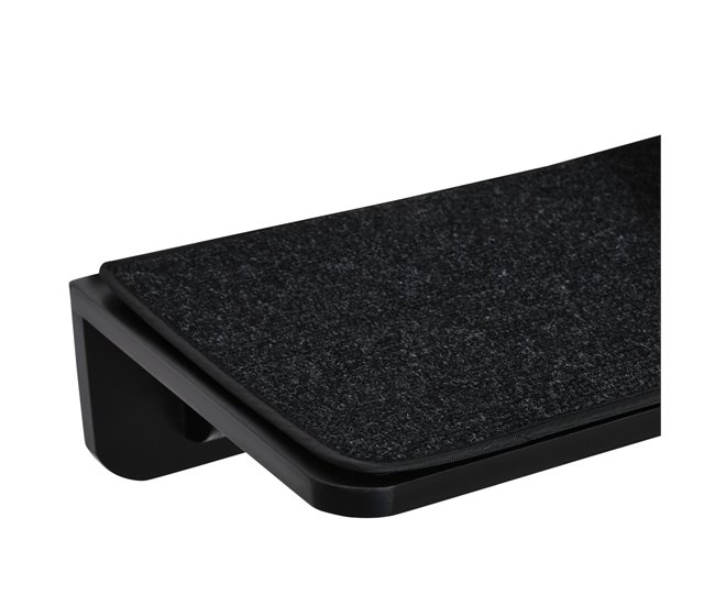 Árbol para Gatos MDF, Yute, Poliéster, PP PawHut Negro