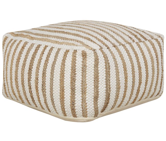 Beliani Puf ALMATTI Beige