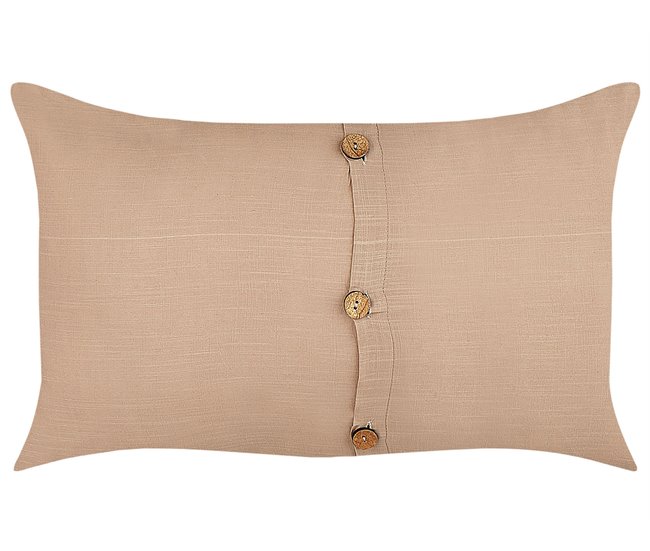 Beliani Cojín decorativo BANORI 50x30 Beige