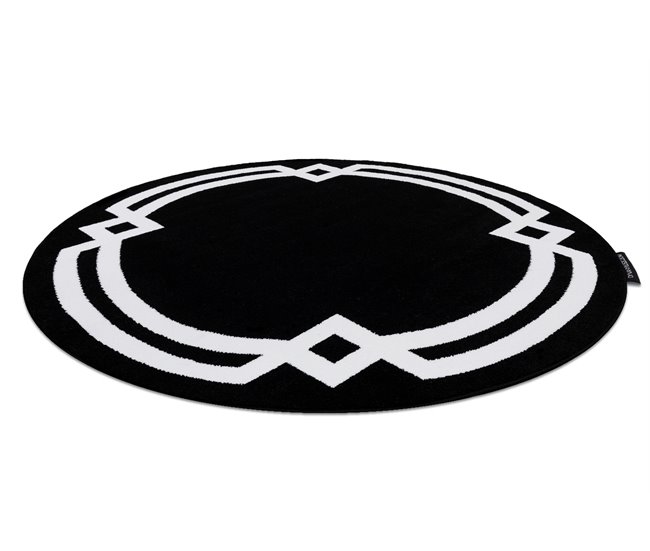 Alfombra HAMPTON Lux círculo 200x200 Negro
