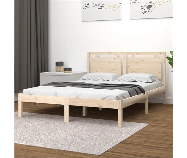 Estructura de cama 150x200 Madera