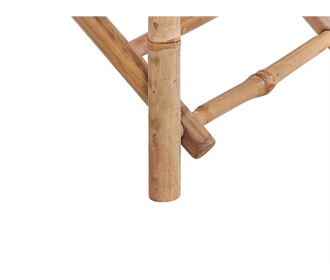 Beliani Silla de jardín MOLISE Blanco/ Beige