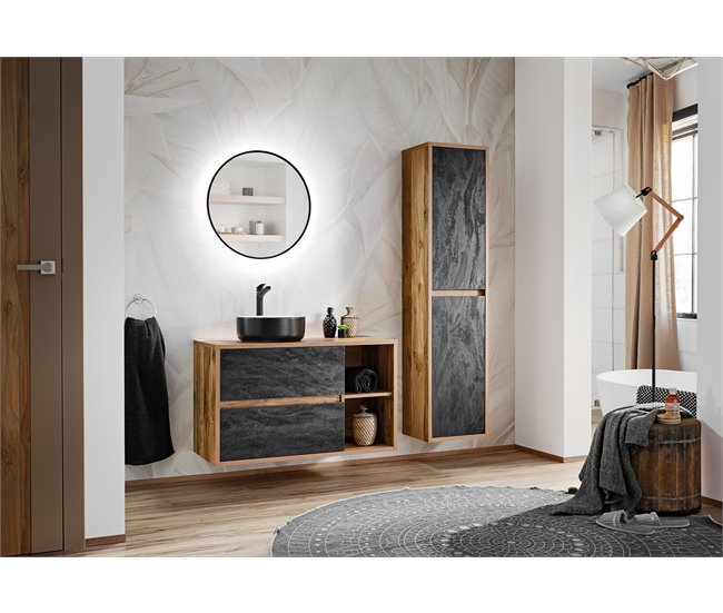 ARMARIO ALTO HAMPTON 40 Madera Oscura