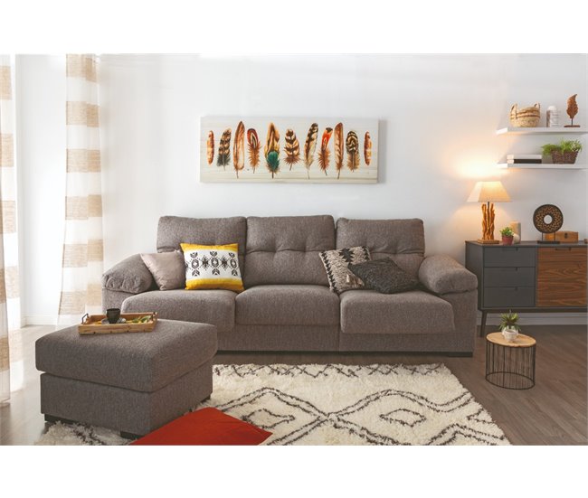 Chaise longue MIA reversible Gris Claro