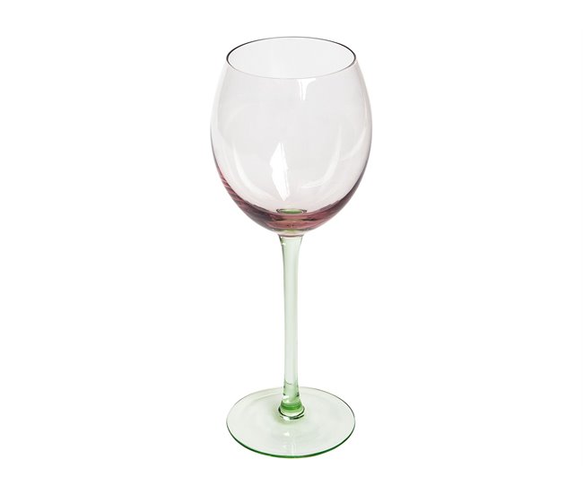 Beliani Cristalería Vidrio DIOPSIDE Rosa Talco