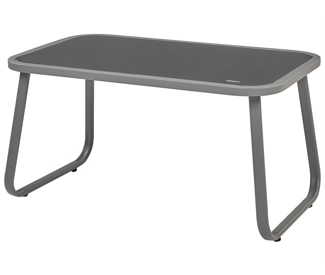 Beliani Conjunto longue Acero BARREA Gris