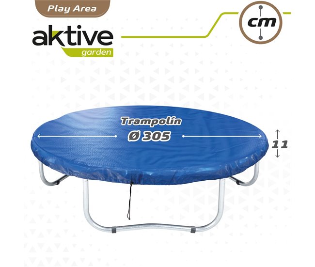 Cobertor cama elástica waterproof y protección UV Aktive Azul