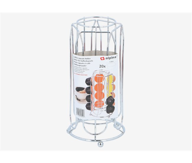 Porta cápsulas compatible con DOLCE GUSTO Plateado