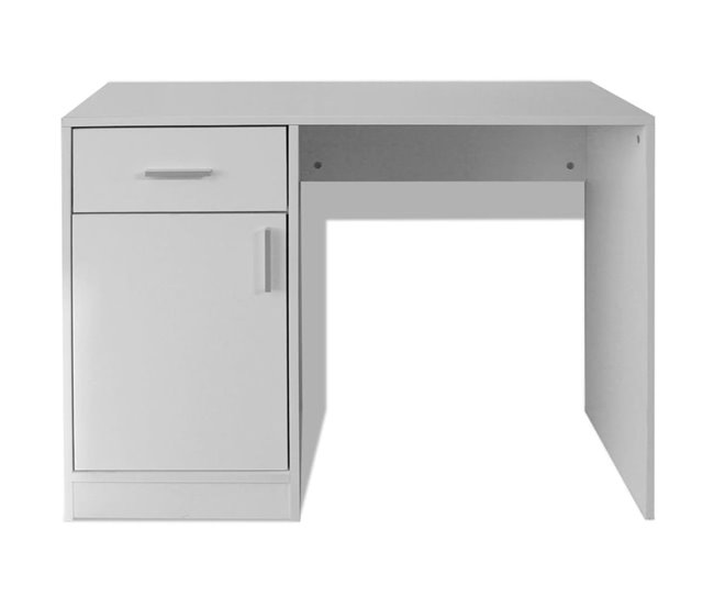 Escritorio Humber cajón + armario 100x40 Blanco
