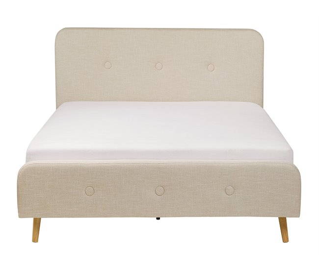 Beliani Cama Poliéster RENNES 151x220 Beige