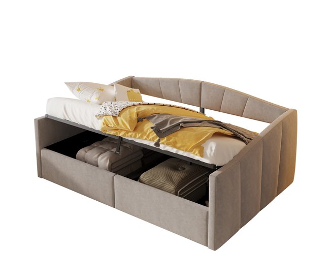 Canapés abatibles Gris Claro