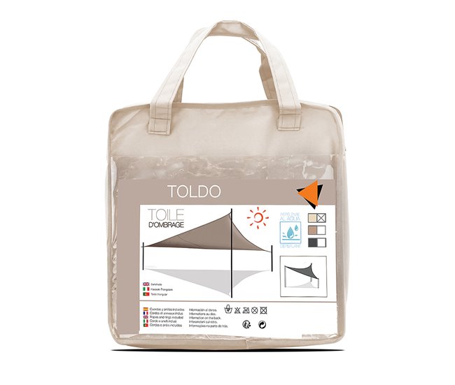 Acomoda Textil – Toldo Vela de Sombra. 300x400 Beige