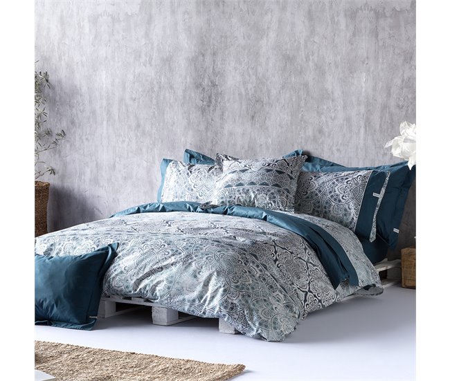 2 fundas de almohada ALAIN Azul