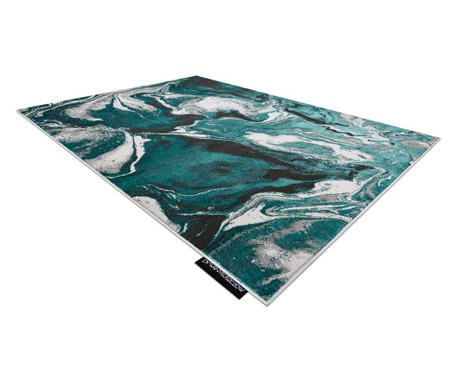 Alfombra DE LUXE moderna 622 Abstracción - Structural 140x190 Verde