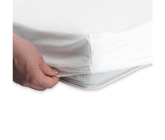 3 Bajeras ajustables de cuna 100% algodón Blanco
