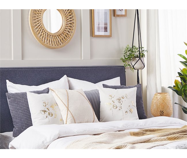 Beliani Cojín decorativo GOMPHRENA Beige