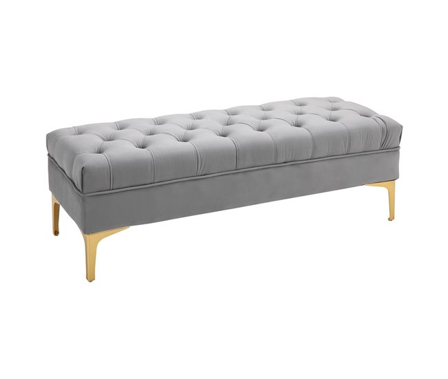Banco de Cama Poliéster HOMCOM, hogar - muebles de dormitorio Gris