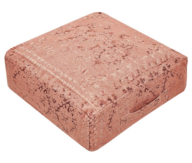 Beliani Cojín de suelo SHASA Rojo