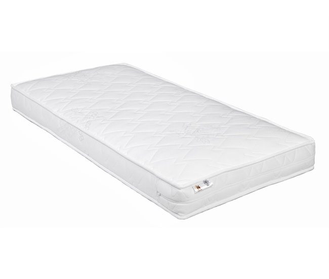 Colchón bebé YappyHollo hipoalergénico y antibacteriano Blanco