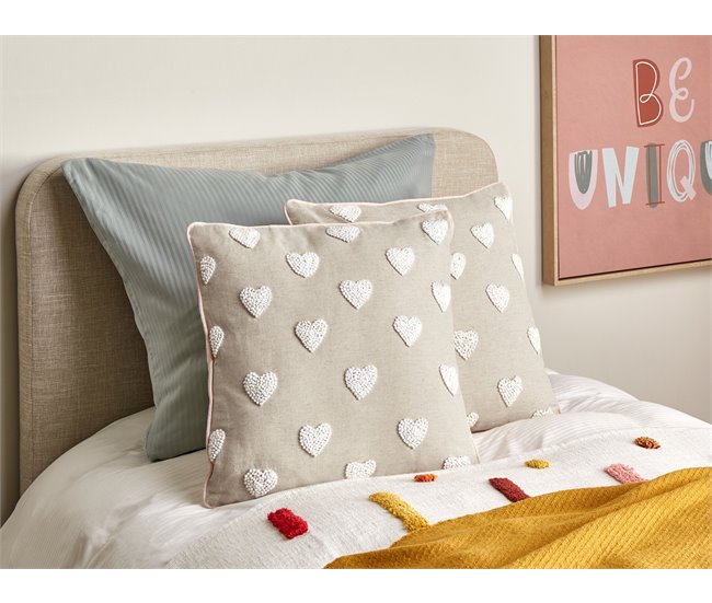 Beliani Cojín decorativo GAZANIA 45x45 Beige