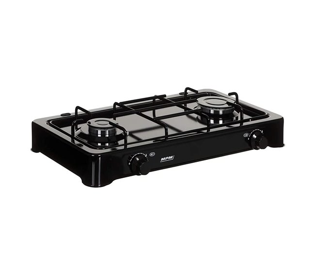 Cocina de gas portátil MPM KN-02/1KB Negro
