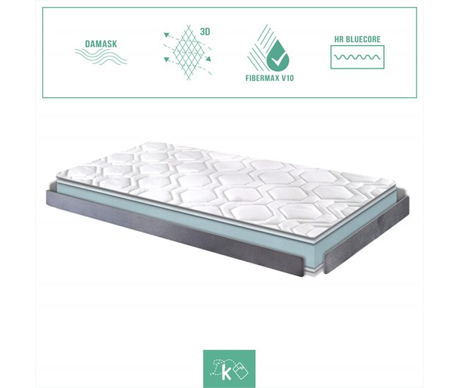 Colchón Plegatín Colchoneta Sofá Cama Tejido Damasco 