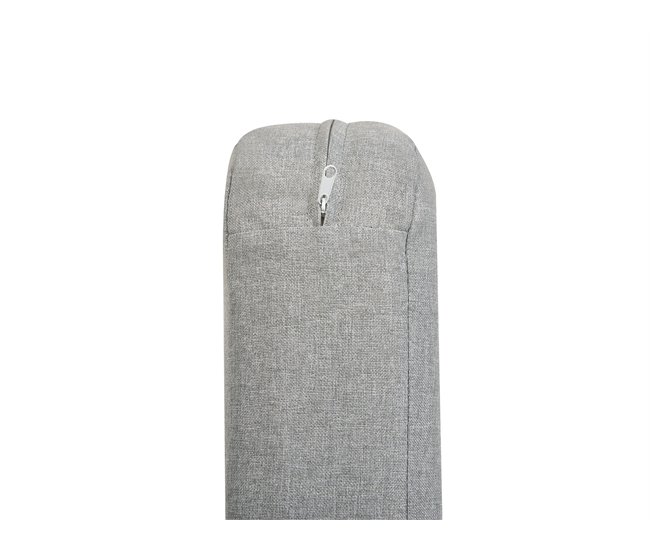 Beliani Sofá de jardín Aluminio SENISE Gris