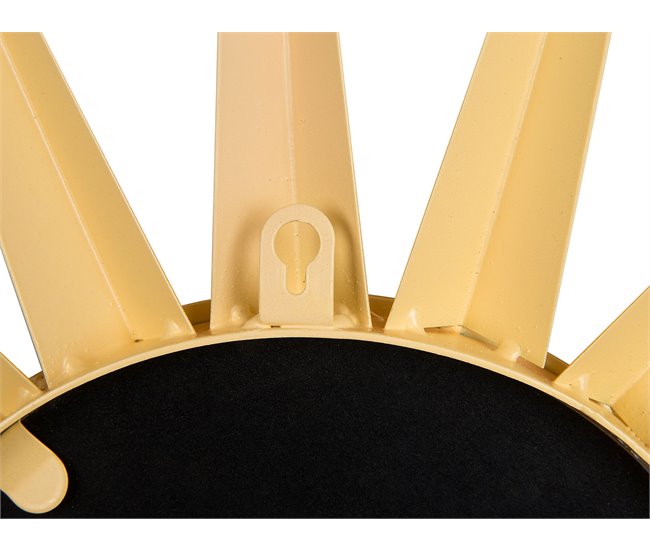 Beliani Espejo decorativo PERELLI Dorado