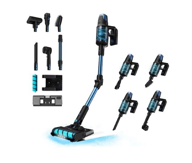 Aspirador Escoba Rockstar 8500 Infinity ErgoWet Animal Turbo T Gris