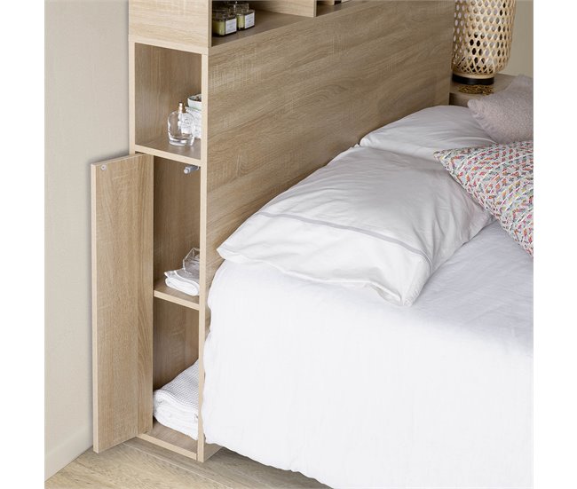 Cabecero de cama Zeus 2 puertas 9 huecos 165 Roble
