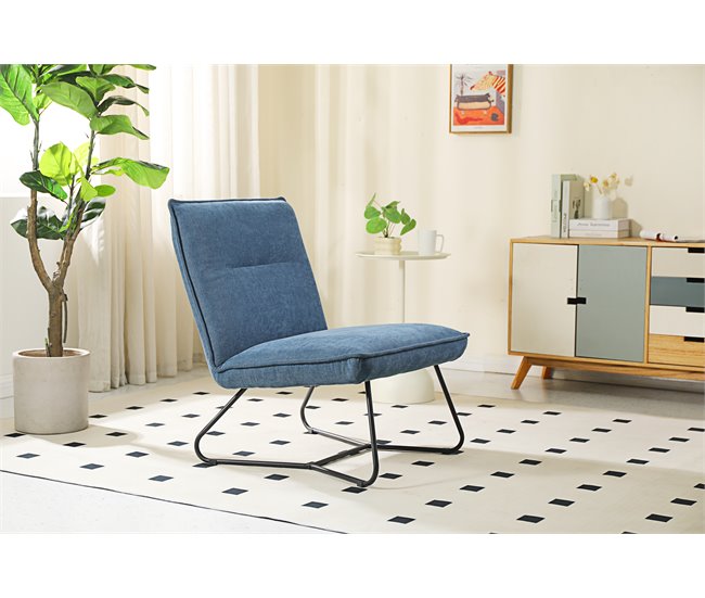 Sillón decorativo LEO Azul