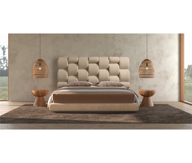 Cabecero DANUBIO 160x115x12cm tela Beige