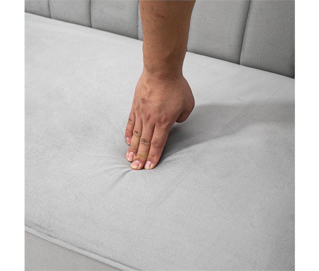 Sofá Cama Terciopelo HOMCOM, hogar - muebles de salón Gris